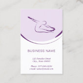 ピラティスインストラクターカード（2つのピラティスのポーズ） 名刺 (裏面)