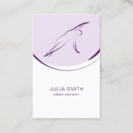 ピラティスインストラクターカード（2つのピラティスのポーズ） 名刺