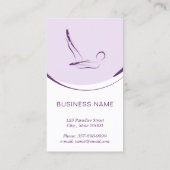 ピラティスインストラクターカード(2つのピラティスのポーズ) 名刺 (裏面)