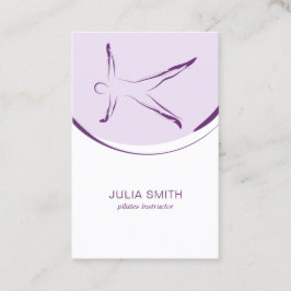ピラティスインストラクターカード（2つのピラティスのポーズ） 名刺