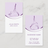 ピラティスインストラクターカード(2つのピラティスのポーズ) 名刺 (正面/裏面)