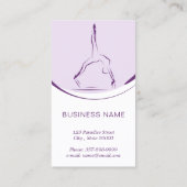 ピラティスインストラクターカード(2つのピラティスのポーズ) 名刺 (裏面)