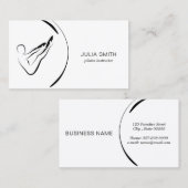 ピラティスインストラクターピラツロッカーポーズ 名刺 (正面/裏面)