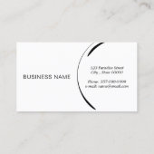 ピラティスインストラクターピラツロッカーポーズ 名刺 (裏面)