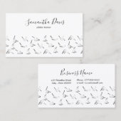 ピラティスインストラクターピラティスのトレーナー名刺 名刺 (正面/裏面)