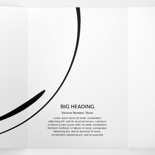 ピラティスインストラクターピラティス抽象芸術ピラティス 三つ折りカード (内部中)