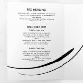 ピラティスインストラクターピラティス抽象芸術ピラティス 三つ折りカード (内部最初)