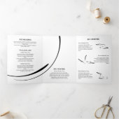 ピラティスインストラクターピラティス抽象芸術ピラティス 三つ折りカード (内部)