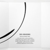 ピラティスインストラクターピラティス抽象芸術ピラティス 三つ折りカード (内部中)