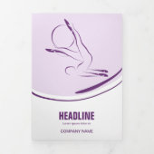 ピラティスインストラクターピラティス抽象芸術ピラティス 三つ折りカード (カバー)