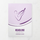 ピラティスインストラクターピラティス抽象芸術ピラティス 三つ折りカード (カバー)