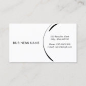 ピラティスインストラクターピラティス抽象芸術ピラティス 名刺 (裏面)