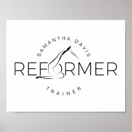 ピラティスインストラクターピラティス改革単語 ポスター