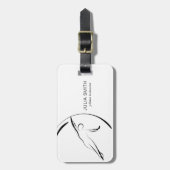 ピラティスインストラクターピラティス ラゲッジタグ (正面縦)