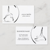 ピラティスインストラクターピラティスPoses Pilates改革者 名刺 (正面/裏面)