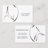 ピラティスインストラクターピラティスPoses Pilates Barrel 名刺 (正面/裏面)