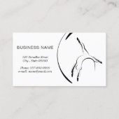 ピラティスインストラクターピラティスPoses Pilates Barrel 名刺 (裏面)