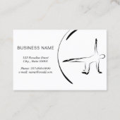 ピラティスインストラクター抽象芸術ピラティス 名刺 (裏面)