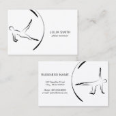 ピラティスインストラクター抽象芸術ピラティス 名刺 (正面/裏面)