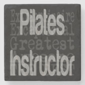 ピラティスインストラクター超常連 ストーンコースター (正面)