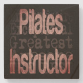 ピラティスインストラクター超常連 ストーンコースター (正面)
