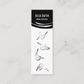 ピラティスインストラクター4ピラティス スキニー名刺 (正面)