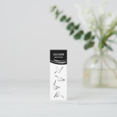 ピラティスインストラクター4ピラティス スキニー名刺 (スタンド正面)