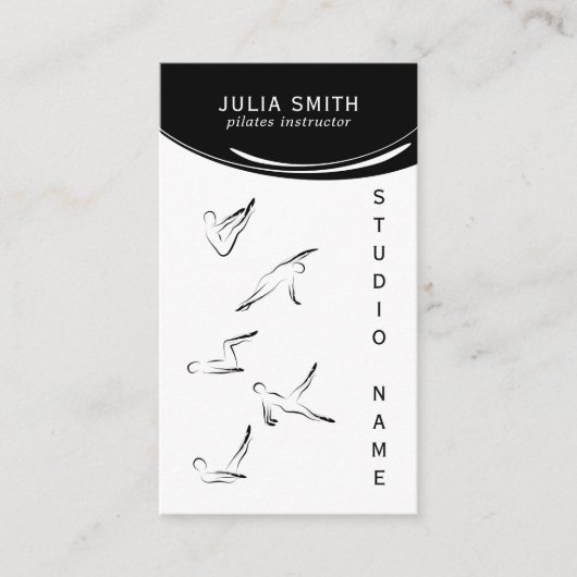 ピラティスインストラクター 名刺 (正面)
