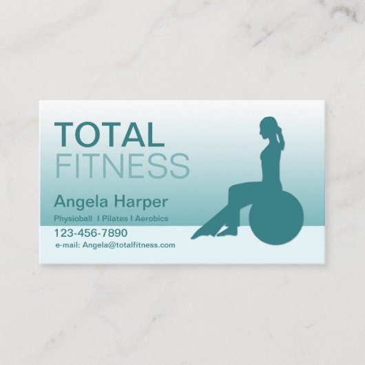 ピラティスインストラクター 名刺 (正面)