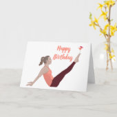 ピラティスハッピーバースデーカード カード (黄色い花)