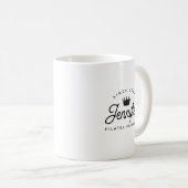 ピラティスプリンセス タイポグラフィ 名前 コーヒーマグカップ (正面右)