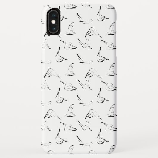 ピラティスポーズパターン Case-Mate iPhoneケース (裏面)