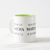 ピラティスマグ Funny Quote Simple Black Typography ツートーンマグカップ (正面左)