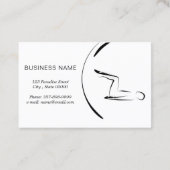 ピラティスミニマルインストラクターピラティスのポーズ 名刺 (裏面)