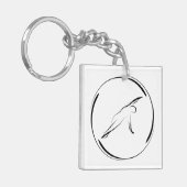 ピラティス側ベンドポーズ キーホルダー (正面左)