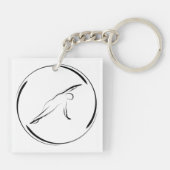 ピラティス側ベンドポーズ キーホルダー (裏面)