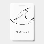 ピラティス側ベンドポーズ バッジ (裏面)