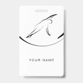 ピラティス側ベンドポーズ バッジ