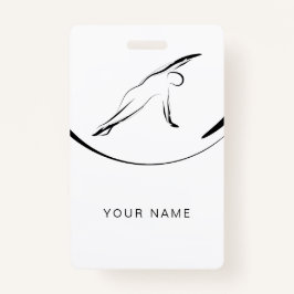 ピラティス側ベンドポーズ バッジ