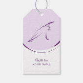 ピラティス側ベンドポーズ |色 ギフトタグ (正面)