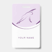 ピラティス側ベンドポーズ |色 バッジ (裏面)