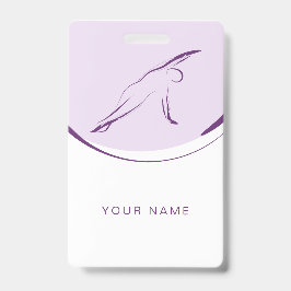 ピラティス側ベンドポーズ |色 バッジ