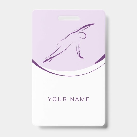 ピラティス側ベンドポーズ |色 バッジ (正面)