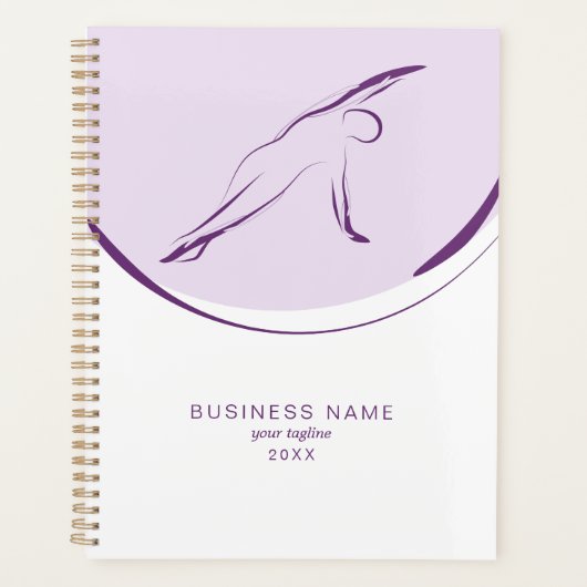 ピラティス側ベンドポーズ |色 プランナー手帳 (正面)