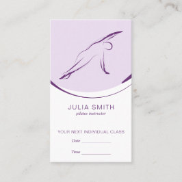 ピラティス側ベンドポーズ |色 予約カード