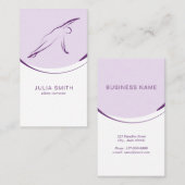 ピラティス側ベンドポーズ |色 名刺 (正面/裏面)