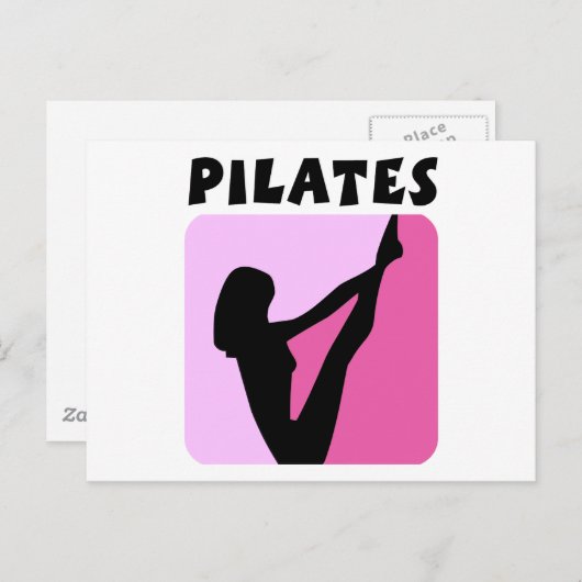 ピラティス姿デザイン! ポストカード (正面/裏面)