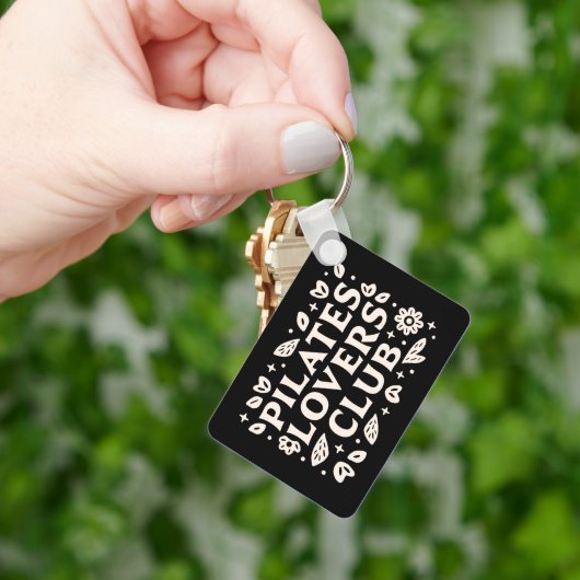 ピラティス愛好家の引用文 キーホルダー (手)