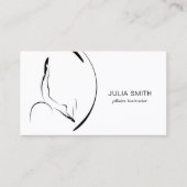 ピラティス指導者 ピラティス ポーズ ピラティス バレル 名刺 (正面)