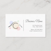 ピラティス文字Cポーズ | モノグラム文字Cピラティス 名刺 (裏面)